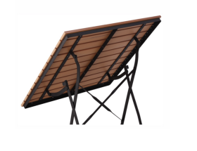 Tavolo da esterno pieghevole listellare SENJA PVC 88 (80x80 cm)